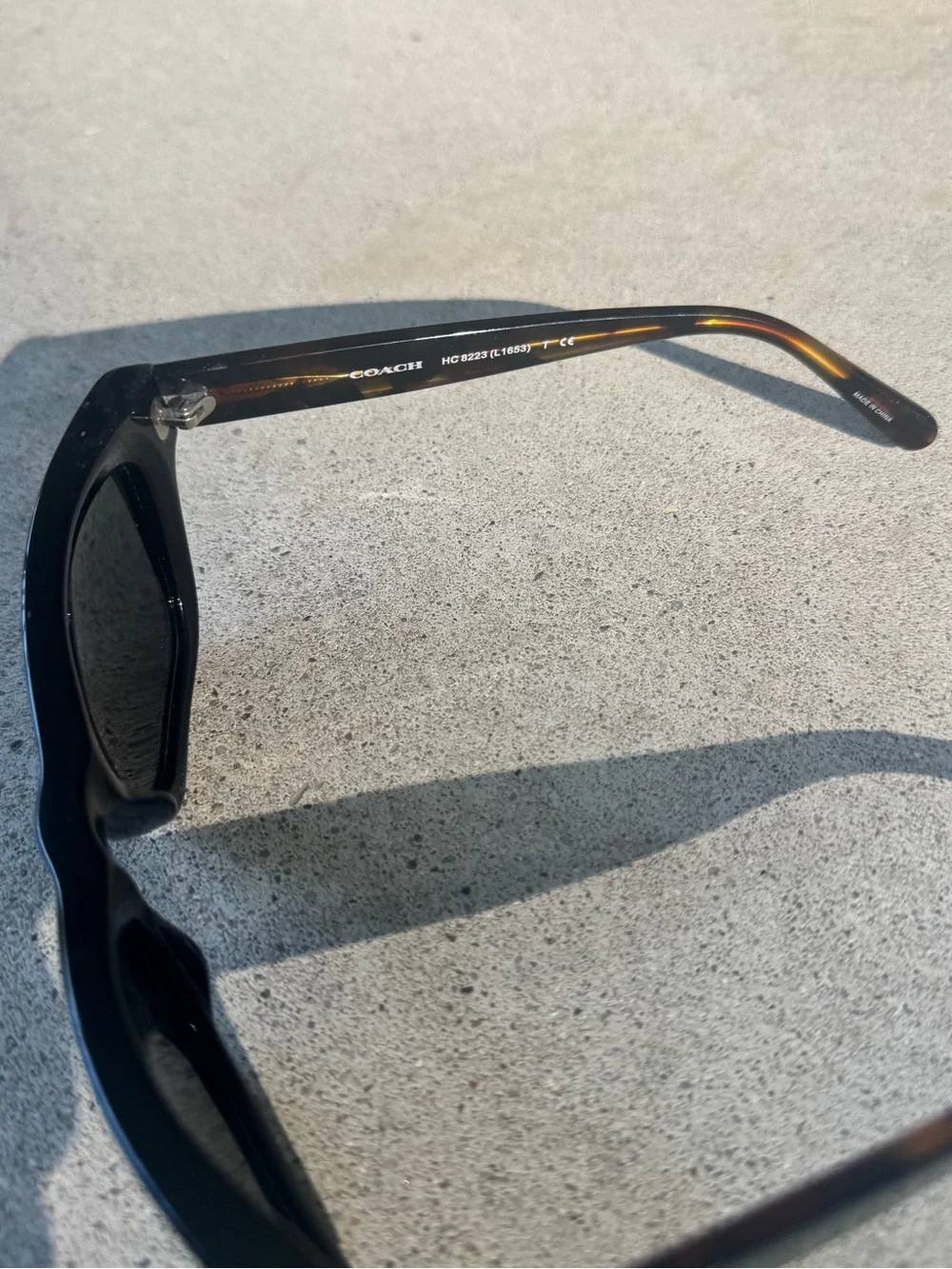 Coach Black Cat-Eye/Square Women's Sunglasses